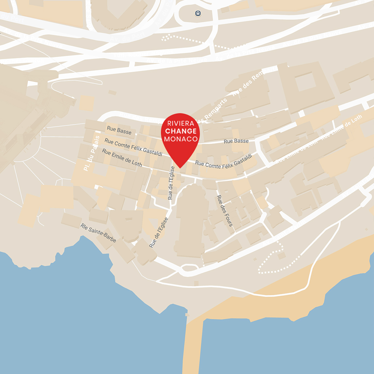 Carte destination Riviera change Monaco